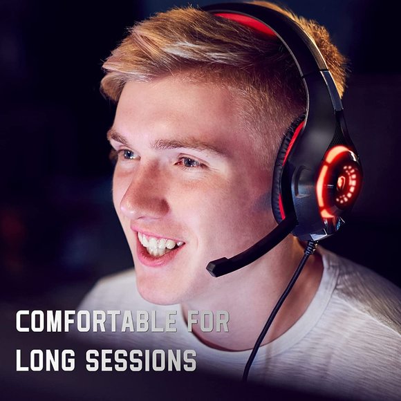 Gaming Headset for PS4 PS5 Xbox One Switch PC with Noise Canceling Mic, Deep Bas - Picture 6 of 6